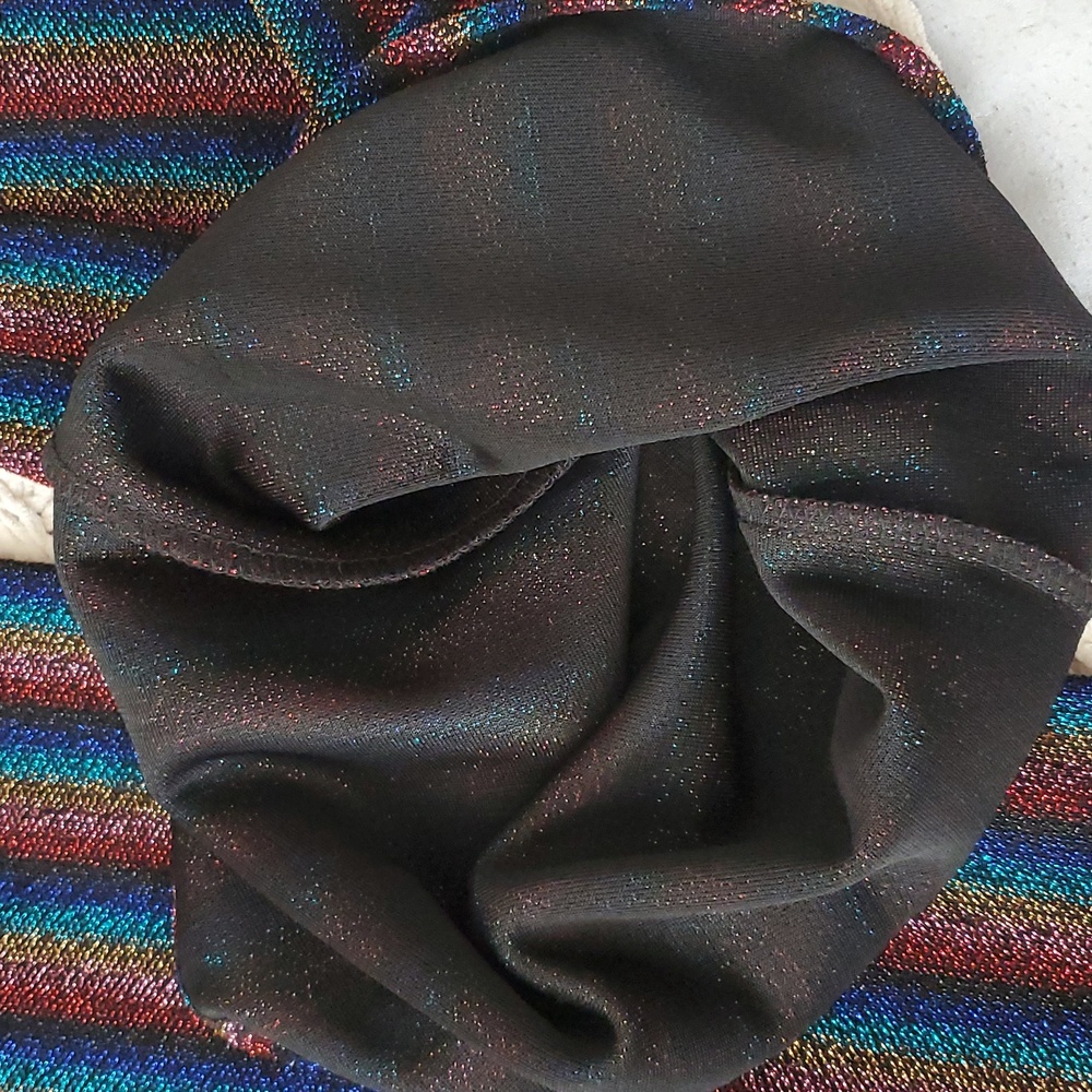 Striped Multicolor Retro 70s Inspired Jumpsuit - Picture 16 of 16